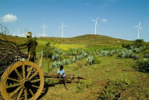 Wind turbines in India