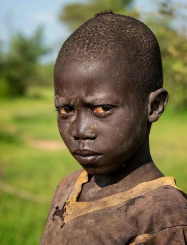 Mundari cattle boy, South Sudan, by Flickr/Rod Waddington