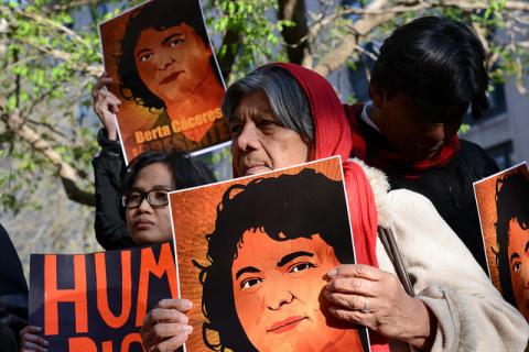 Berta Caceres protest