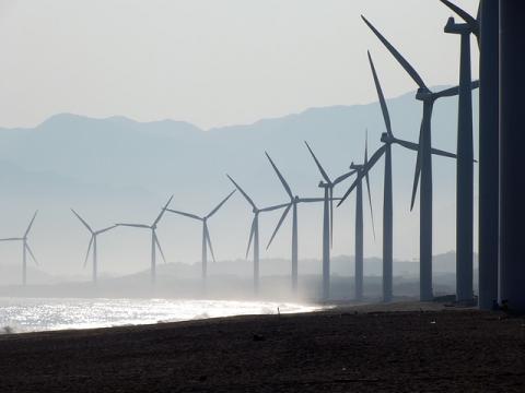 Wind farm at Bangui, Philippines