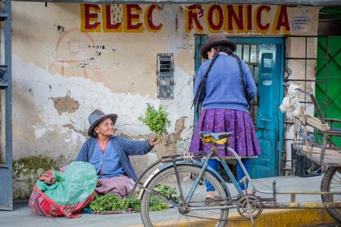 Street scene Peru