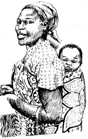 Woman with child