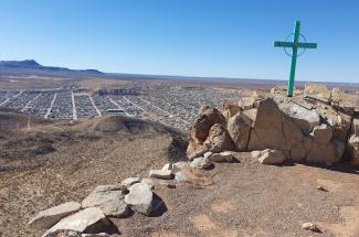 US/Mexico border at El Paso