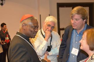 Cardinal Turkson speaks with #NVjustpeace2016 participants