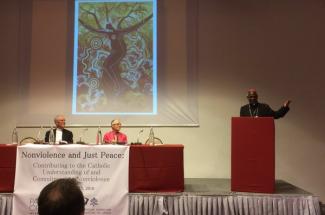Cardinal Turkson addressed the #NVjustpeace2016 conference