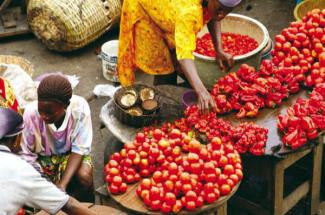 Farmers market in Nigeria