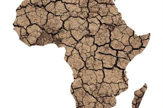 Graphic of Africa in drought