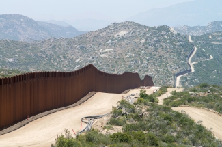 US/Mexico border at El Paso