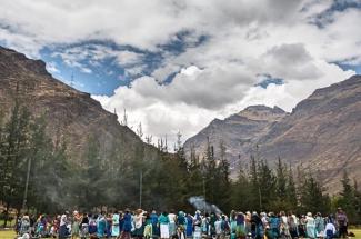 Water ritual at the Convergence of International Women We are Medicine in Peru September 2019